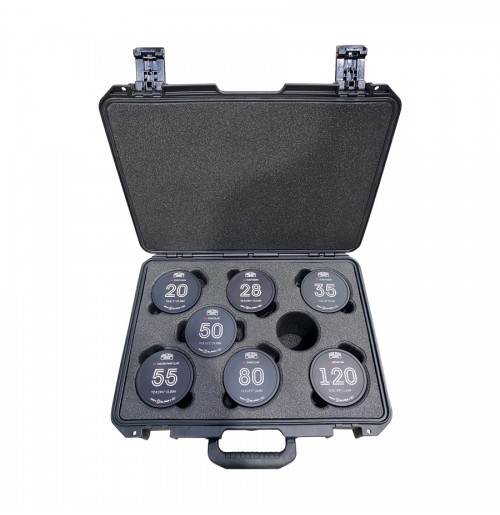 7 x CARL ZEISS JENA LENSES FOAM INSERT